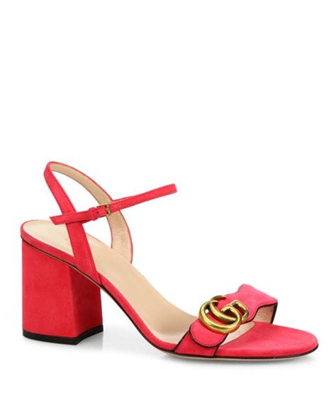 gucci marmont heels pink|gucci snake high heels.